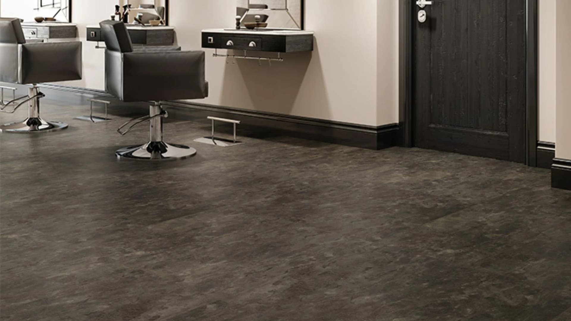 Premium concrete flooring for salons and commercial spaces across Saudi Arabia including Riyadh, Jeddah, Dammam, Makkah, Madinah, and Khobar – durable, stylish, and long-lasting flooring solution.